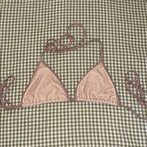 Frankie's Bikinis Brown Triangle Bikini Top